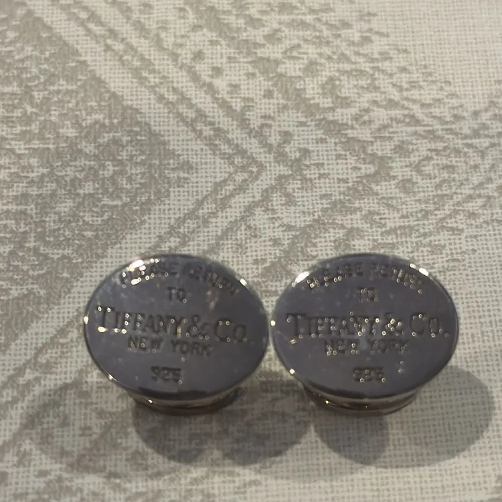 Tiffany & Co ‘Return to Sender’ Sterling Silver Oval Men’s Cufflinks